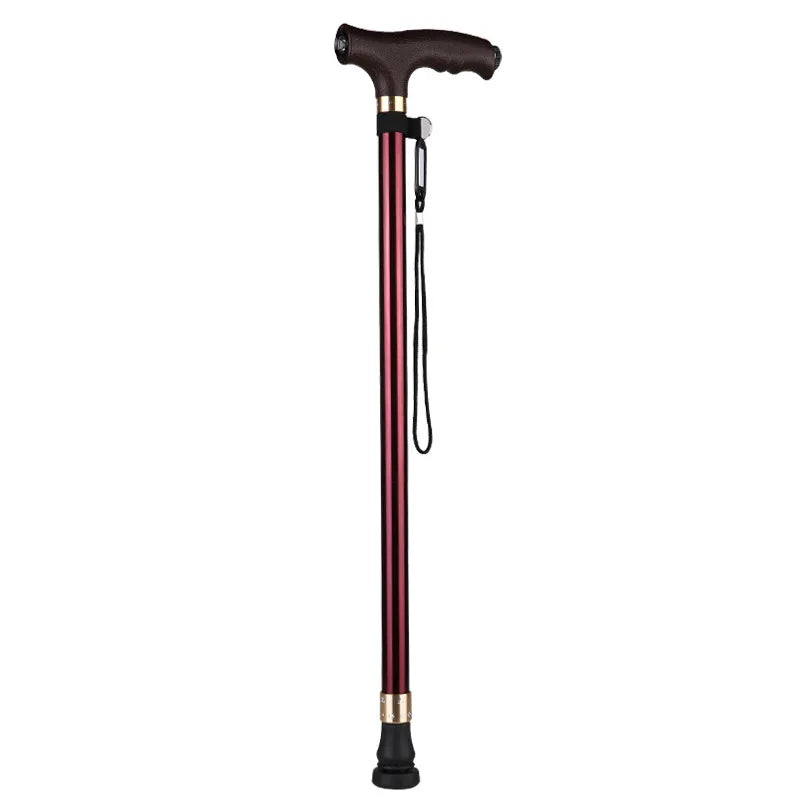 🦴 Danoz AidSmart | Multifunctional LED Walking Cane & Stick | Retractable Aluminium Alloy | 10-Step Adjustable Height | Non-Slip | Anti-Drop Wrist Strap | Perfect Gift for Seniors ❤️✨