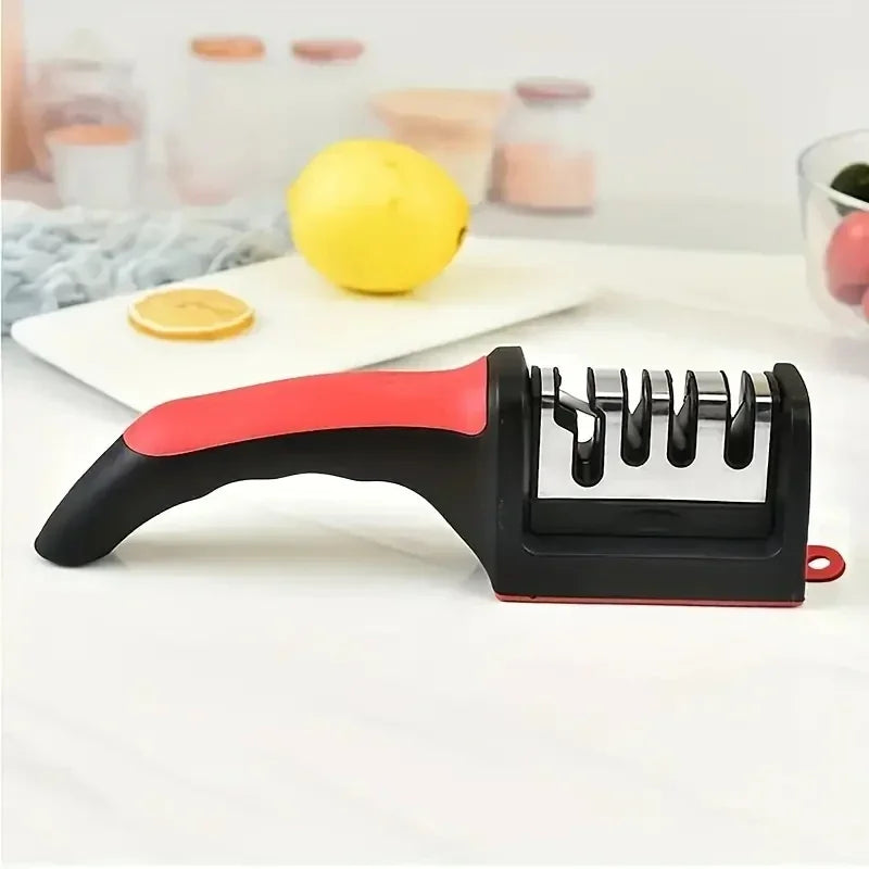 Keep your kitchen knives 🔪 sharp and ready with the Danoz Kitchen 3-Segment Knife Sharpener - Buy 1 Get 1 Free!