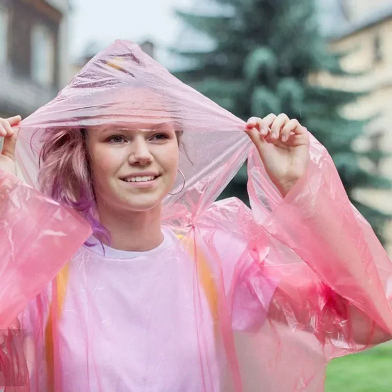 ☔ Danoz RainSmart | Mini Portable Raincoat Ball | Disposable Emergency Rain Poncho | Keyring Clip | Compact Waterproof Cape for Hiking, Camping & Travel | 5 or 10 Pack