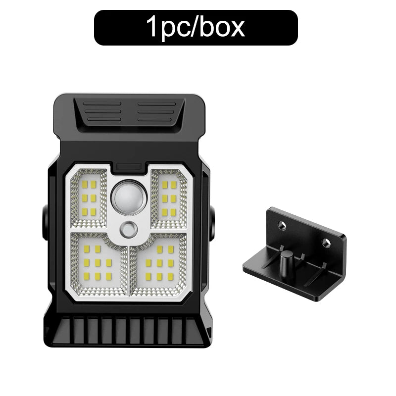 ☀️ Danoz LightSmart | Mini Solar Clip Lamp | LED Motion Sensing | IP65 Waterproof | 3-Gear Dimmable | Garden, Courtyard, Camping & More | Black | Buy 1 Get 1 More! 🌟