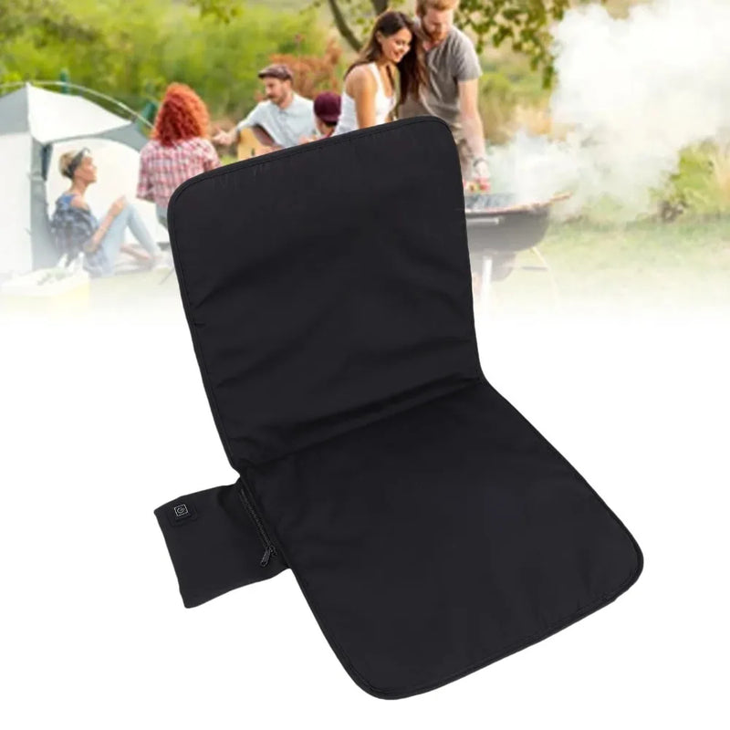 Danoz HeatingSmart HotSeat Heated Seat Cushion 🔥🪑 | Stay Toasty Wherever You Sit — Indoors or Out! | 3 Heat Settings | USB Powered | Waterproof | Seat & Back Warmth