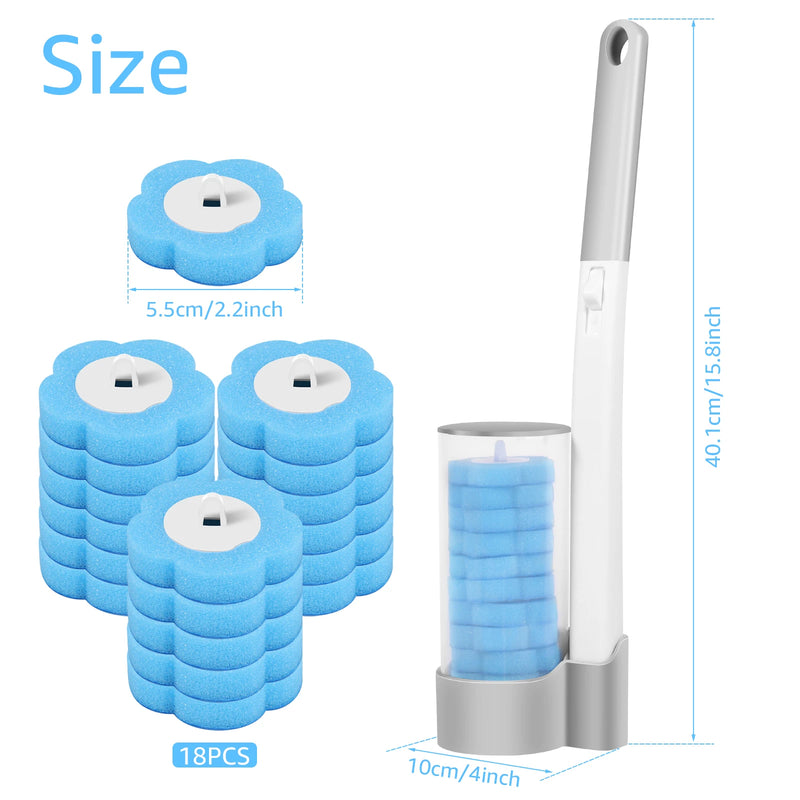 🚹 Danoz Toilet CleanSmart | Willstar Disposable Toilet Brush & Holder Set | Auto-Lid | 360° Deep Clean | Scented Heads | Wall or Floor Mount | 18–72 Heads | Free Postage!