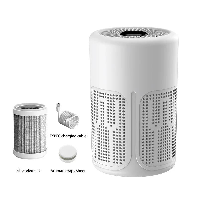 🌬️ Danoz AirSmart | Tinsol Mini Air Purifier | HEPA + Activated Carbon | Negative Ion | 99.97% Filtration | Formaldehyde & Odour Removal | ≤30dB | USB | 5–50m²