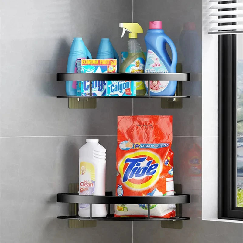 🛁No drilling bathroom shelf storage for shampoo, makeup, and other shower essentials without any drilling required. 🪛 Buy 1 Get 1 More!