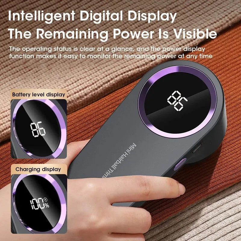 Keep your clothes looking fresh and new with Danoz Direct LED Digital Electric Lint Remover.