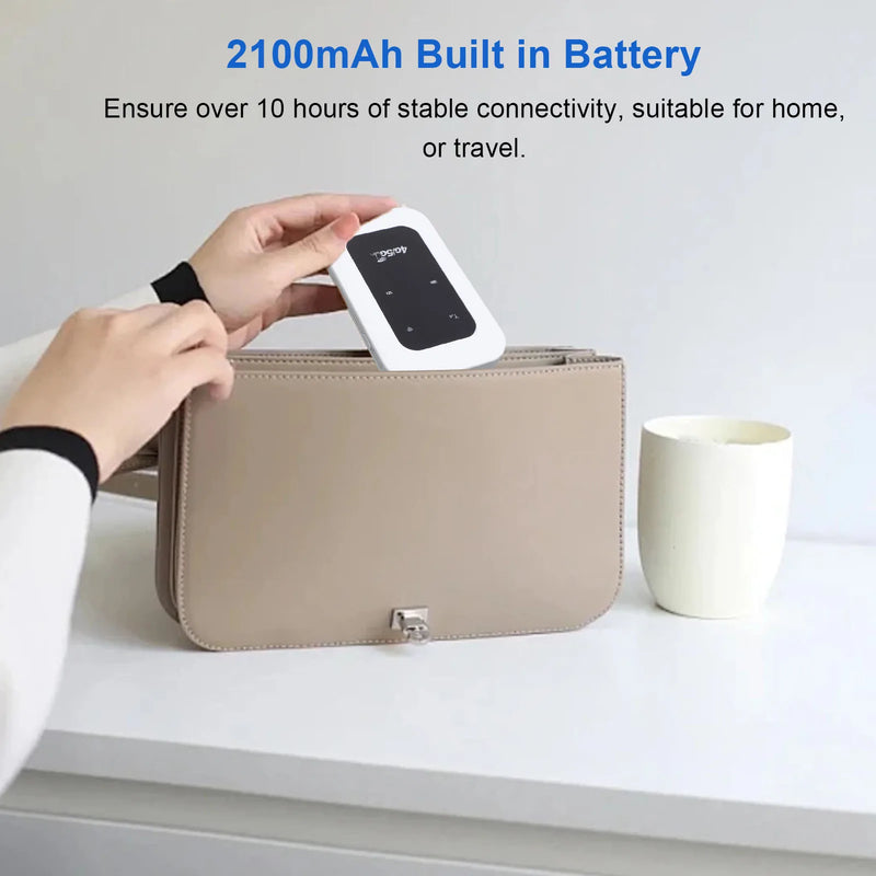 Danoz TechSmart - WIFI to Go, Take ie anywhere 4G/5G WiFi Mobile Hotspot Wide Compatibility Portable WiFi Hotspot Device 300Mbps Long Battery Life