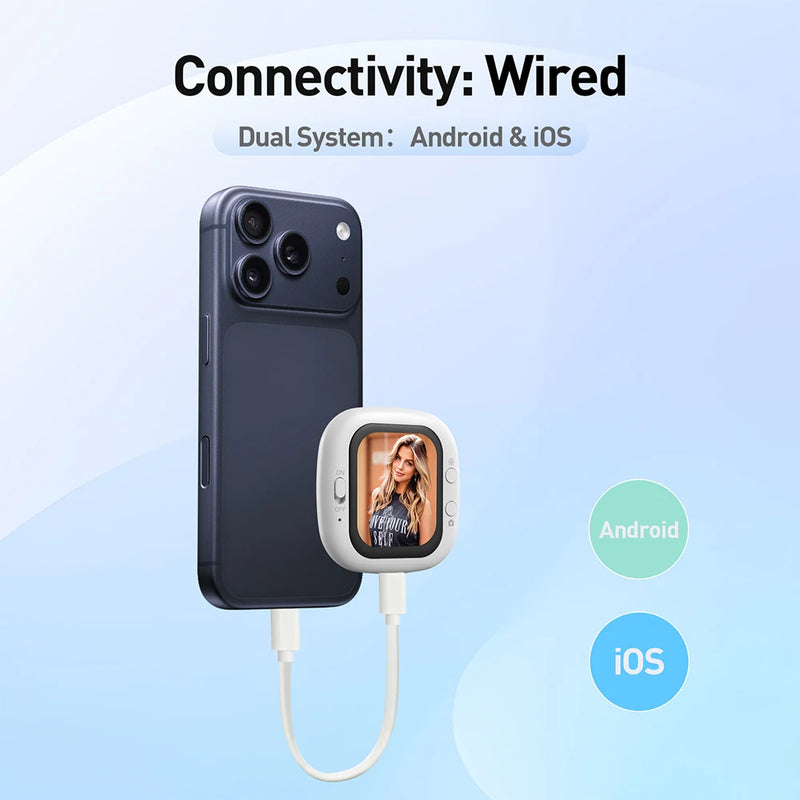 Danoz Smart - Stop flying blind. This audacious phone screen flips the script on vlogging - clip it on, and suddenly you're seeing exactly what your rear camera captures in real-time!