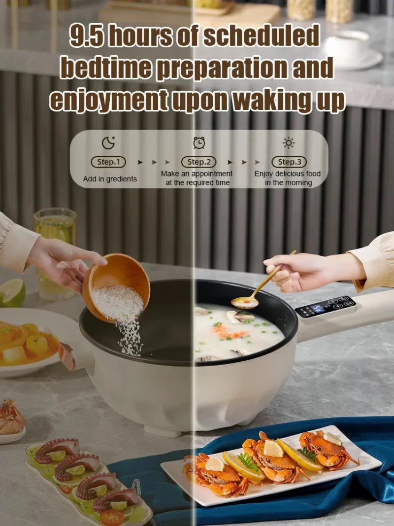 Danoz Smart Multifunctional Cooker represents a refined approach to versatile kitchen preparation.