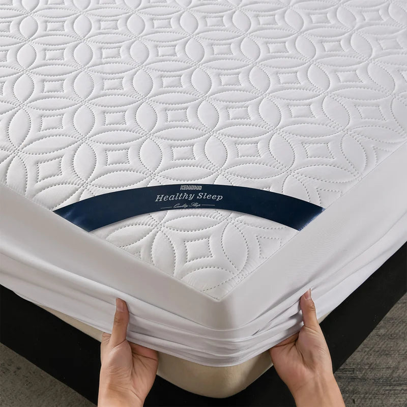 🛏️ Danoz SleepSmart | Ultrasonic Quilted Waterproof Mattress Protector | 30cm Deep Pocket | Antibacterial | Breathable | Noise-Free | 6 Colours | 12 Sizes ✨