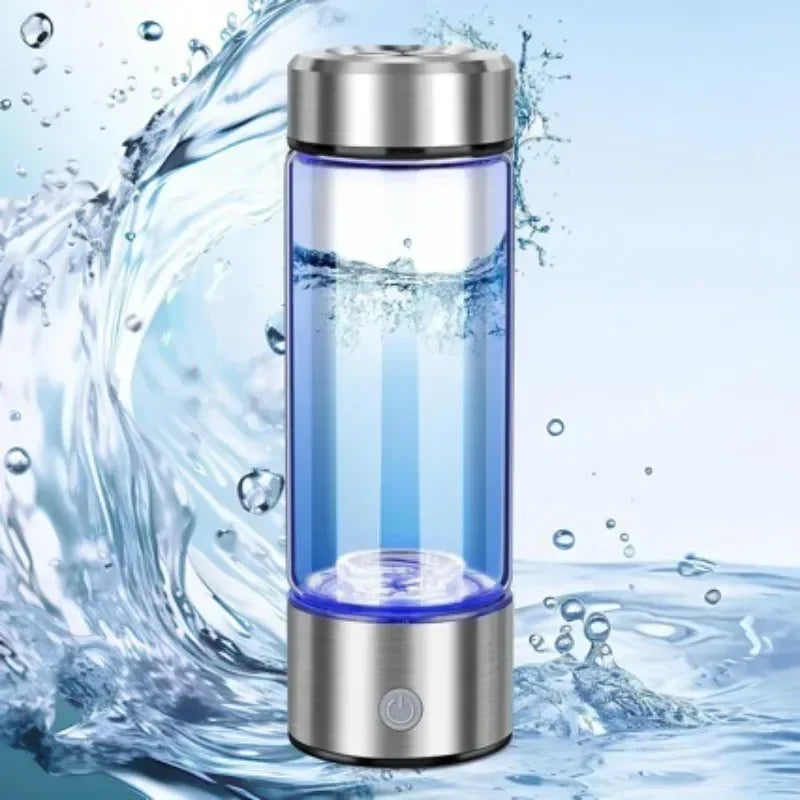 💧 Danoz WaterSmart | ZARTSEN Hydrogen-Rich Water Generator Bottle | Titanium | USB Rechargeable | Portable Ionizer | Healthcare Water Cup | Silver | Free Postage!