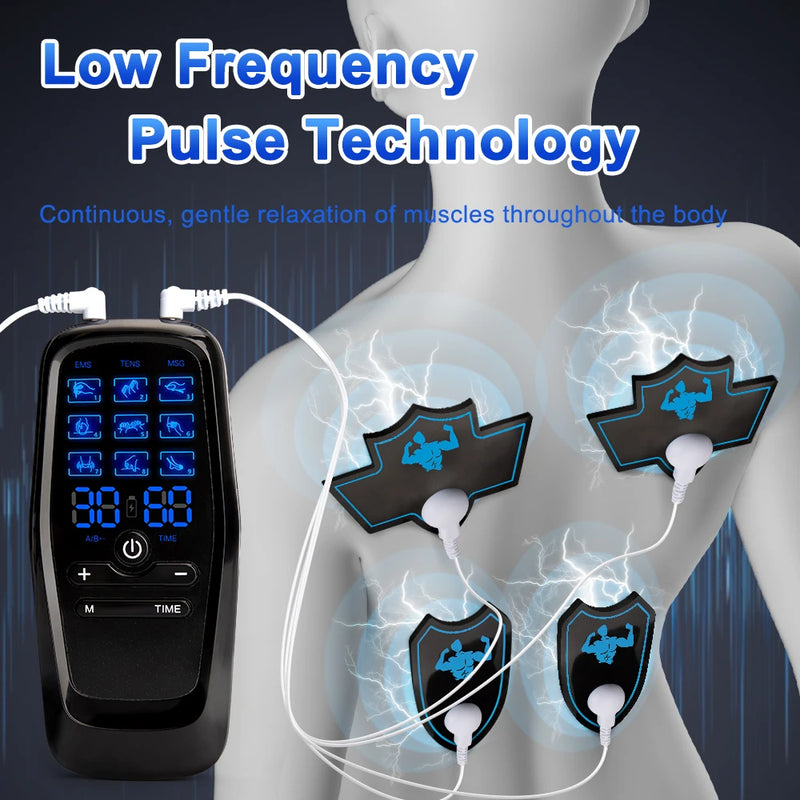 Danoz HealthSmart - Physiotherapy Tens Muscle Stimulator Electric Ems Acupuncture Body Massage Digital Therapy Machine Electro Stimulator