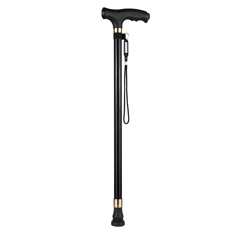 🦴 Danoz AidSmart | Multifunctional LED Walking Cane & Stick | Retractable Aluminium Alloy | 10-Step Adjustable Height | Non-Slip | Anti-Drop Wrist Strap | Perfect Gift for Seniors ❤️✨