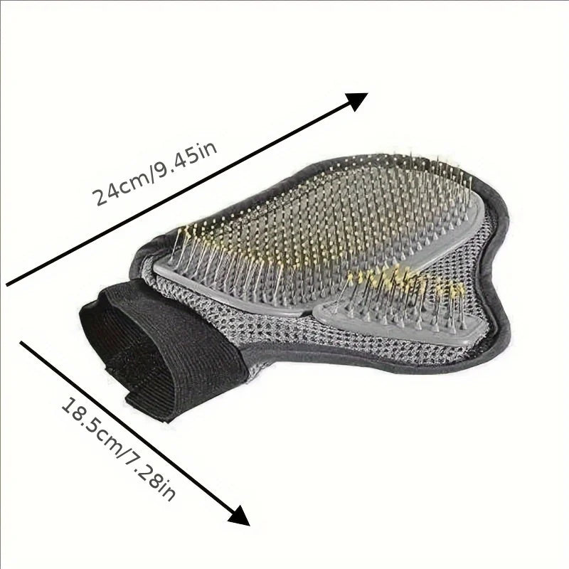Danoz PetSmart - Pet Mitt - Gentle De shedding Pet Grooming Glove - Efficient Dog & Cat Hair Removal Brush with Massage Tips - Buy 1 Get 1 Free!