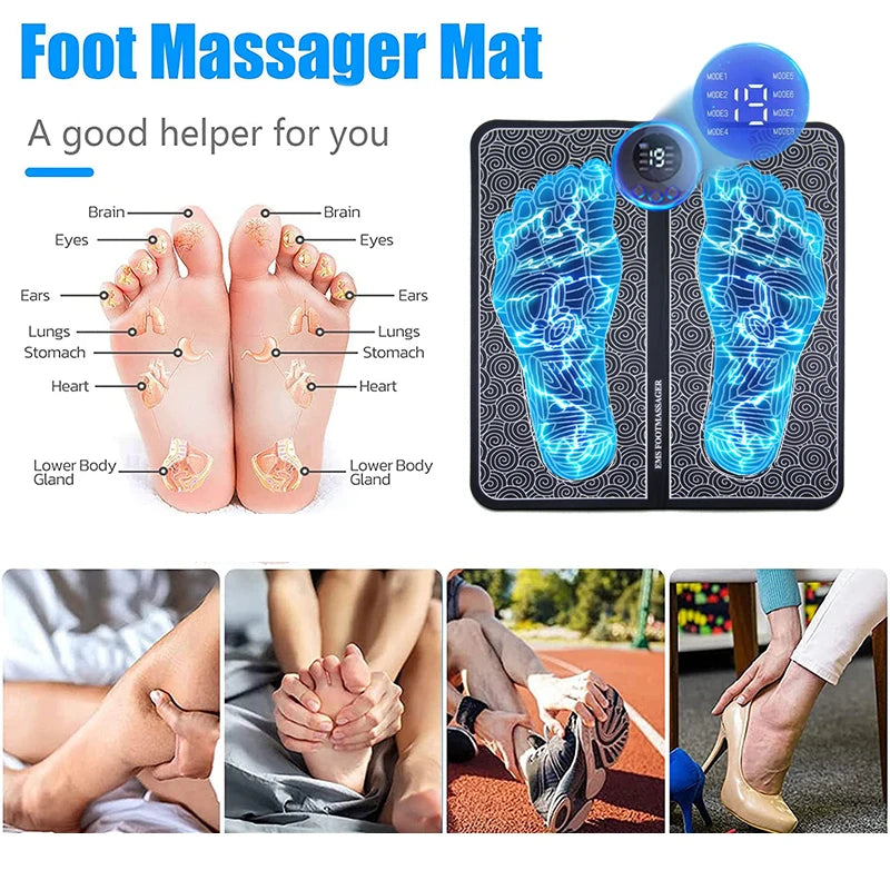 Give your feet the VIP treatment with Danoz MassageSmart, USB Rechargeable, Health Electric Foot Massager Pad! Nice price!