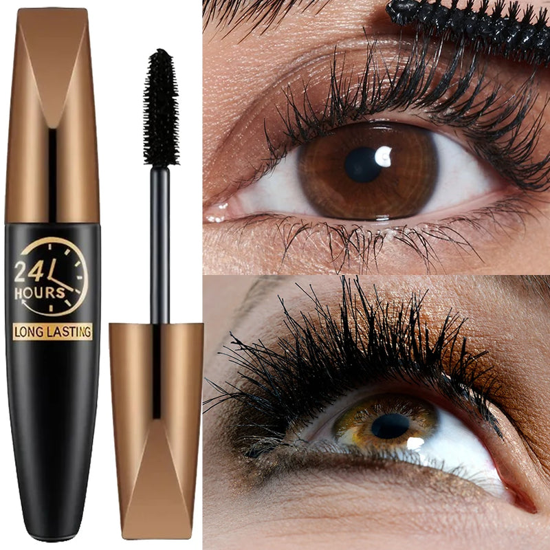 Danoz BeautySmart - Buy 1 Get 1 Free! 5D Eye Black Mascara Waterproof Lengthens Eyelashes Extension Silk Fiber Mascare Eye Makeup