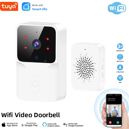 Never miss a visitor with Danoz Direct - Tuya's WiFi Video Doorbell. Enjoy HD camera, motion detection, IR alarm, and WiFi