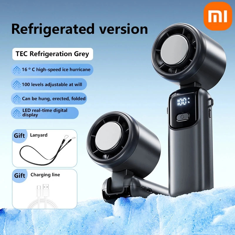 Stay cool on the go with Xiaomi Handheld Fan from Danoz! Featuring 100-speed settings and a super-quiet brushless motor, this fan delivers powerful cool breezes - Down to -16C