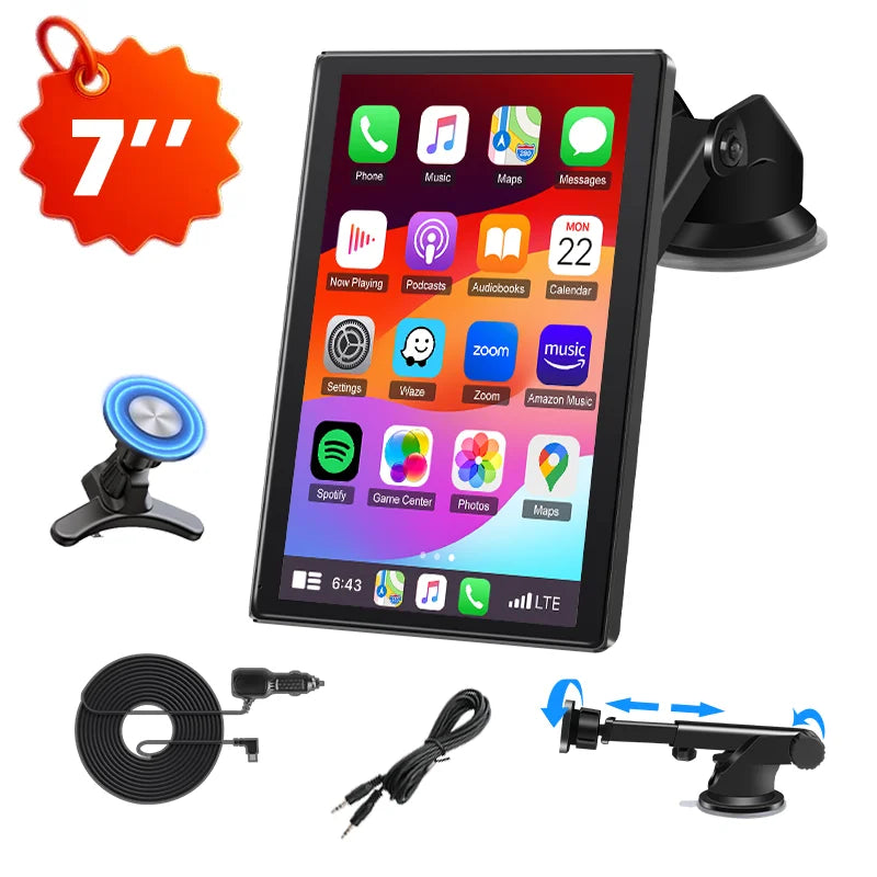 🚗 Danoz CarSmart | Jansite 2026 Wireless CarPlay & Android Auto Car Monitor | 7” / 8” / 9” | Portrait & Landscape | 1080P | PhoneLink | In-Dash ✨