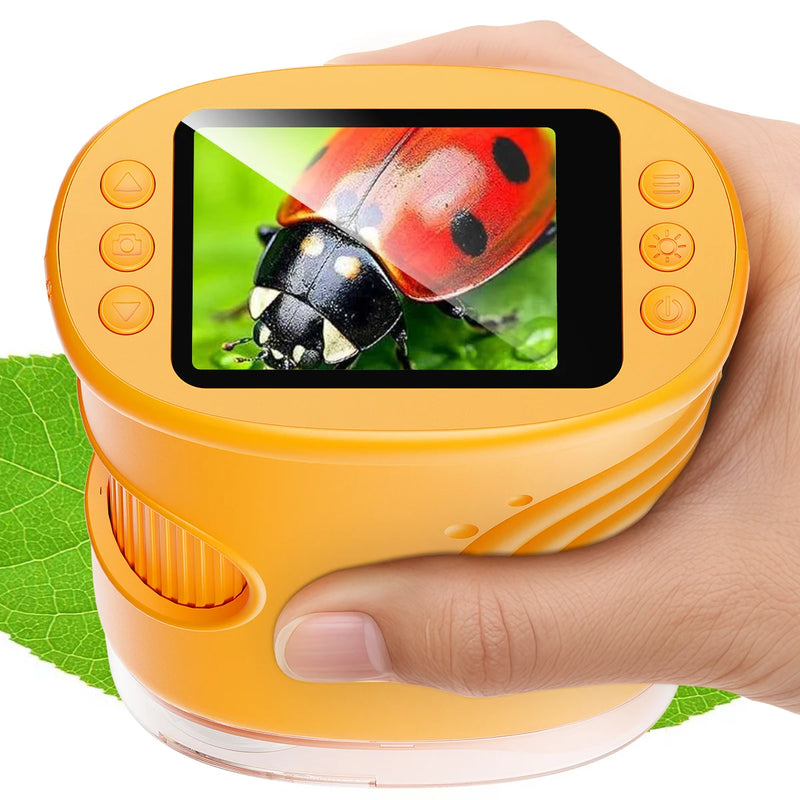 Danoz Hobbies KidsSmart | 1000X Handheld Digital Microscope for Kids 🔬 | 2" HD Screen | Rechargeable | Photo & Video | STEM Gift for Boys & Girls