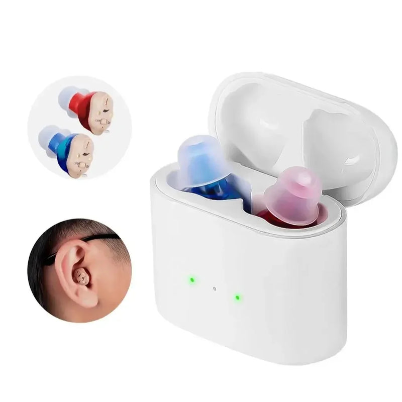 🦻 Danoz HearSmart | Rechargeable Hearing Aids – Wireless Sound Amplifier | ITE Mini Invisible Design | Elderly & Deaf Listening Device