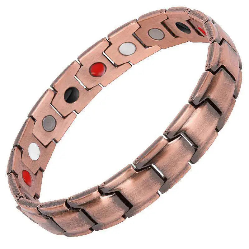Danoz HealthSmart - Healing Healthy Copper Magnetic Bracelet for Men Arthritis Pain Relief Bio-Energy Blood Pressure Bracelet Health Bangle Jewelry - Buy 1 Get 1 More!