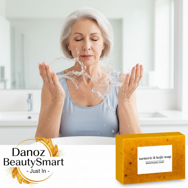 Danoz BeautySmart - 100g Turmeric Hand Made Soap, Lemon Kojic Acid Soap, Shower and Facial Soap body care 1/3/5pcs