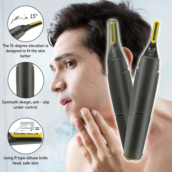 Trim nose and ear hair with confidence using Danoz Direct - UltraTrim. USB Rechargeable, Water Proof - Full Kit