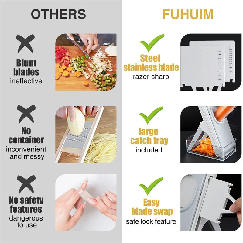 Effortlessly slice and dice 🍳🧑‍🍳 your way to perfect meals with Danoz Kitchen All Vegetables Cutter