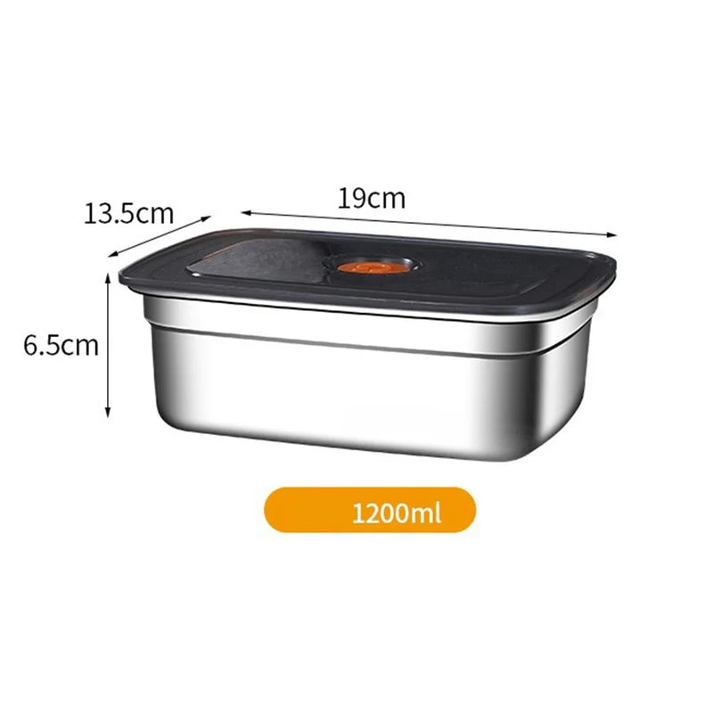 Danoz FoodSmart - High Quality 316L Stainless Steel vacuum food containers, Lunch Box Sealed Refrigerator Freezer Storage Box Leak-proof Suitable Bento Box