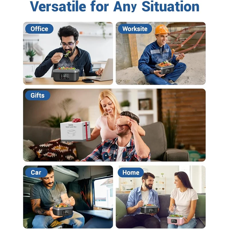 Keep your meals piping hot wherever you roam with this clever electric lunch box. The rechargeable heating system means no cords needed