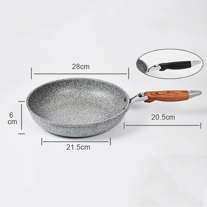 Experience effortless cooking with Danoz DuraStone cookware Frying Wok Pan - Super Quality