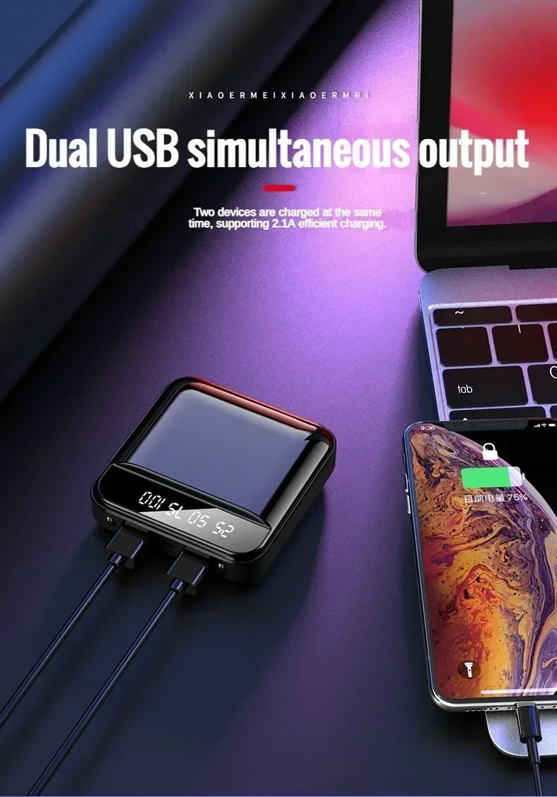 Danoz PowerSmart Mini Power Bank ⚡ | 10,000mAh & 20,000mAh | 120W Super Fast Charging | LED Display | Dual USB | Works with iPhone, Samsung & More!