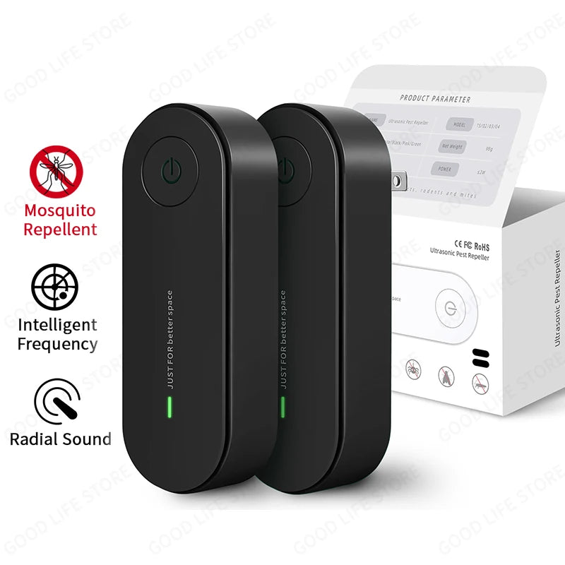 Protect your home effortlessly with Danoz Pests Ultrasonic Insect Repellent. Buy 1 Get 1 Free!