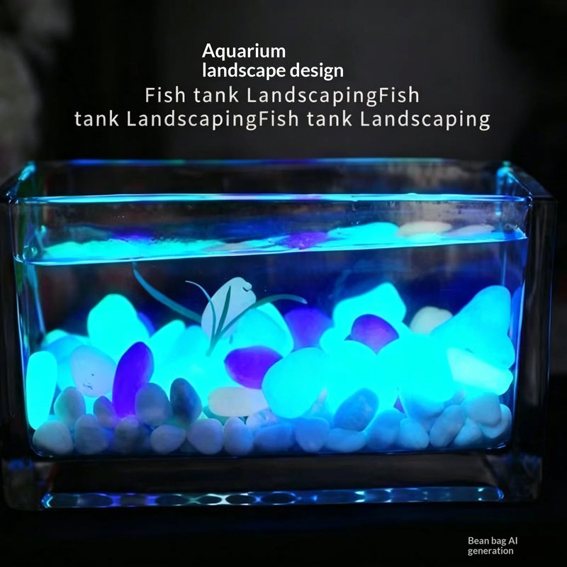 ✨ Danoz GardenSmart | 100Pcs Glow-in-the-Dark Garden Pebbles | Vases, Fish Tanks & Pathways | Solar Recharge | 17–13mm | Buy 1 Get 1 More! | Free Postage!