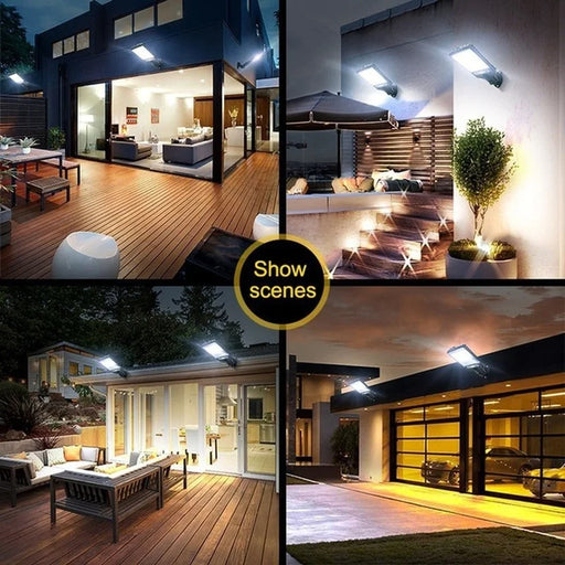 Illuminate your outdoor space with Danoz Direct - 108COB Solar Street Lights with a motion sensor and 3 modes - Bundel Offers
