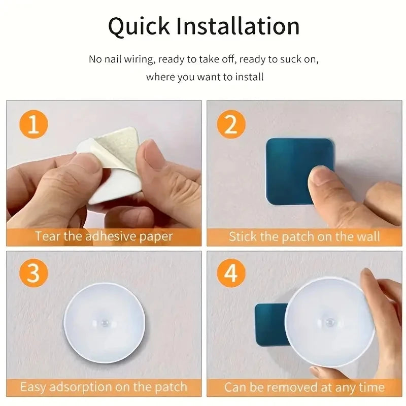 Danoz LightSmart - Motion Sensor Night Light - Wireless USB Charging LED Detector Lamp for Bedroom, Staircase, Closet, and Room Decor- Buy 1 Get 1 More!