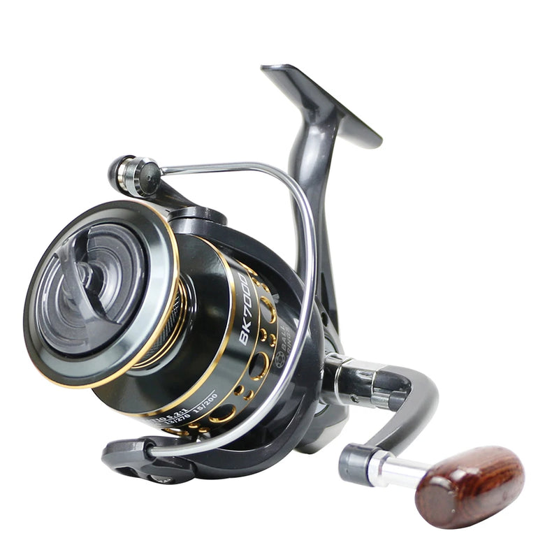 Danoz Fishing - Rooblinos BK Fishing Spinning Reel Metal Spool 5.2:1/4.7:1 Carp Fishing Reel 1000-7000 Metal Line Cup Sea Tackle