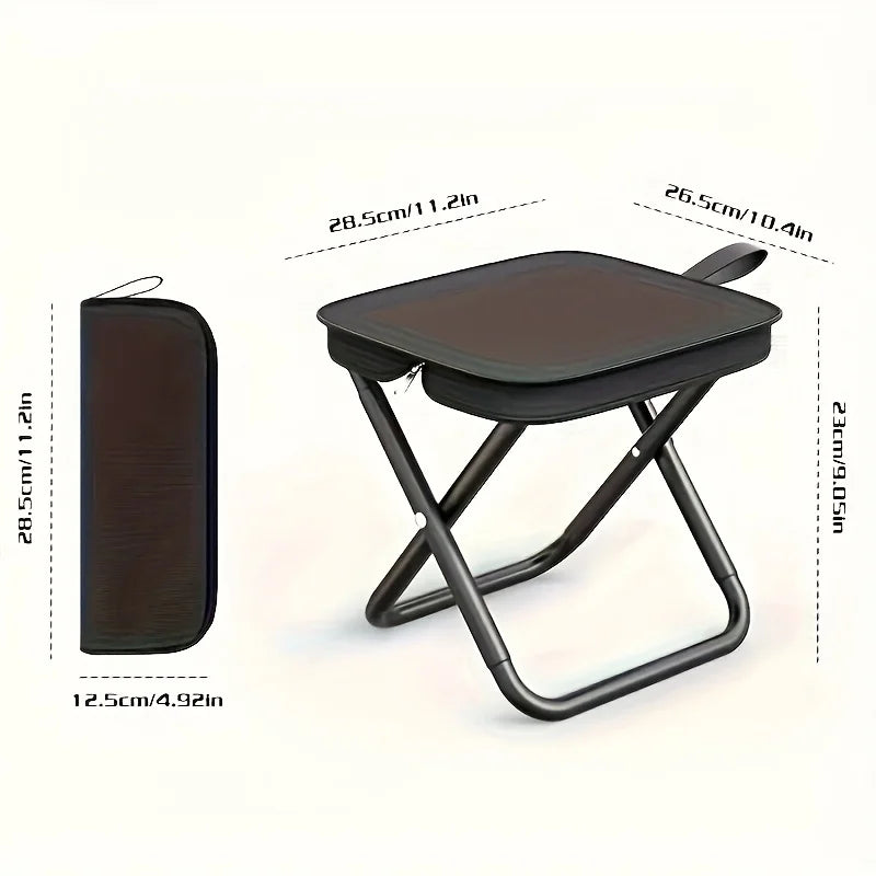 🪑 Danoz SeatSmart | PocketStool Portable Folding Stool | 120kg Capacity | Pen-Sized Pack | Camping, Fishing & Travel | Buy 1 Get 1 Free!
