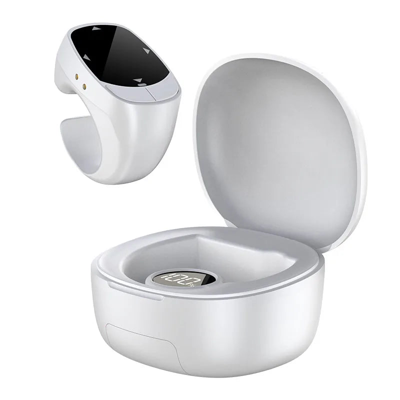 💍 Danoz TechSmart | Ola Esporte Fingertip Remote Scrolling Ring | Bluetooth 5.3 | TikTok & Reels Scroll | Selfie | eBook | Volume | 12-Hr Battery | Black, White & Pink