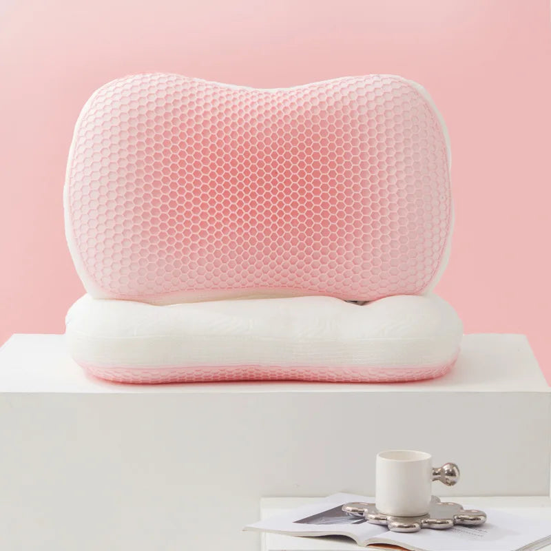 Danoz SleepSmart - Honeycomb Relief Pressure Cat Belly Pillow Cervical Protection And Sleep Aid Super Soft And Comfortable Pillow