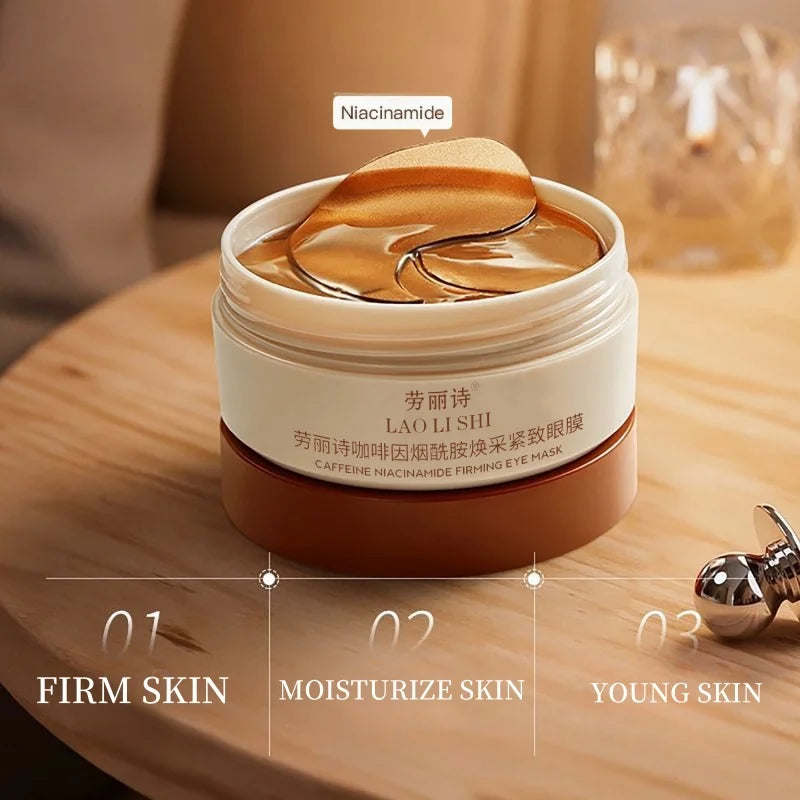 Danoz BeautySmart - Buy 1 Get 1 Free! Box of 60 Caffeine Nicotinamide Radiant Firming Eye Masks.