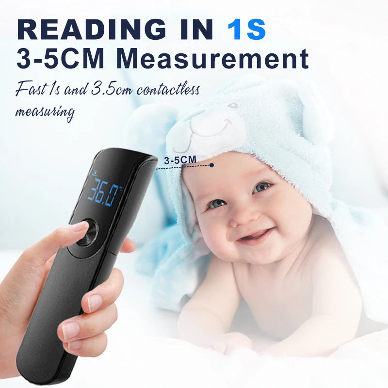 Stay confident in monitoring your health with Danoz Health AiQUE Digital Non-Contact Infrared Thermometer - Buy 1 Get 1 Free!