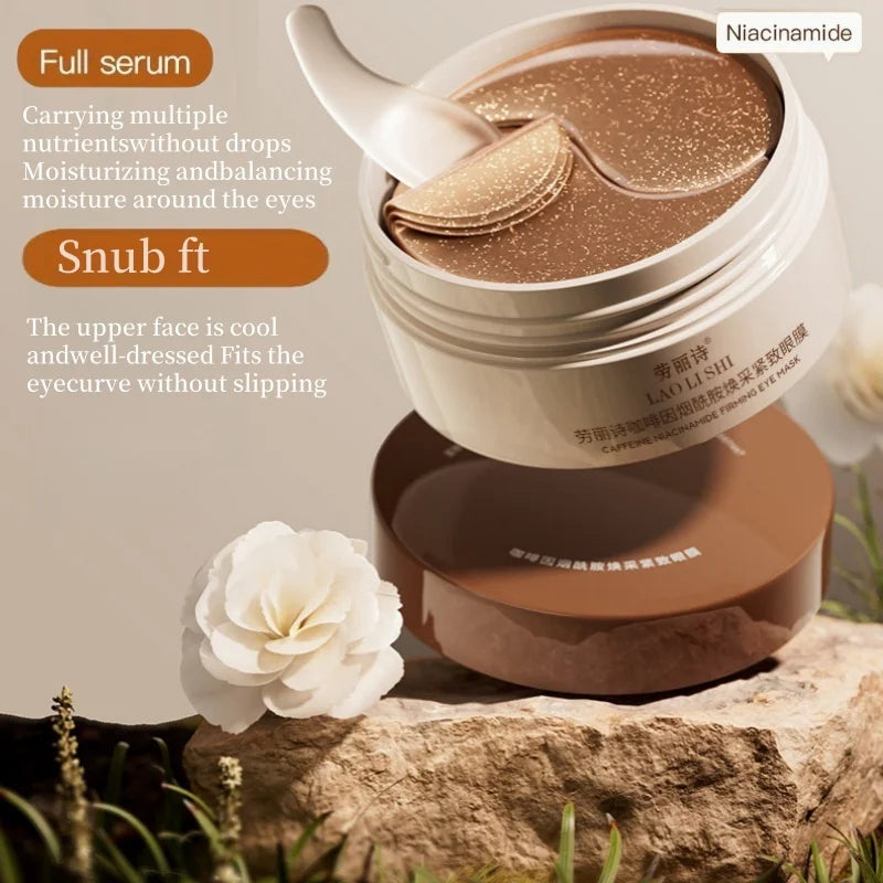 Danoz BeautySmart - Buy 1 Get 1 Free! Box of 60 Caffeine Nicotinamide Radiant Firming Eye Masks.