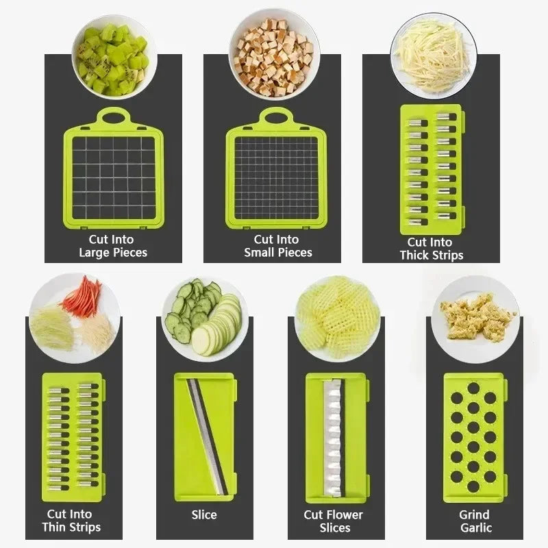 Danoz DicerMagic is a versatile 14/16-in-1 kitchen tool designed to simplify food preparation Nice Price!
