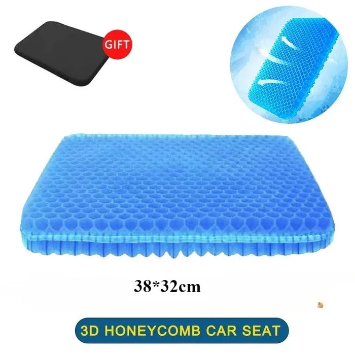 Danoz Smart - Gel Seat Cushion Breathable Honeycomb Design For Pressure Relief Back Tailbone Pain Home Office Chair Cars Wheelchair