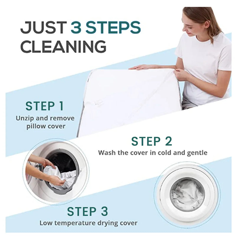 Danoz Beddings - Bed Wedge Pillow for Sleeping, Soft Memory Foam Top, Triangle Pillow Wedge, Body Positioners for Leg Elevation, Snoring Relief