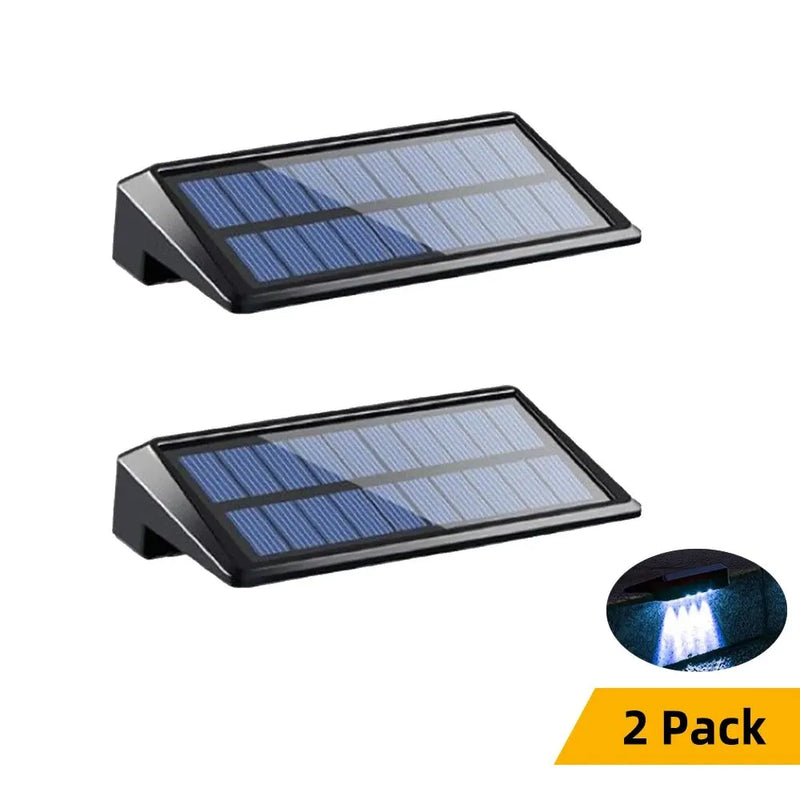 Danoz Lights -Solar Wall Lights 4 LED Solar Fence Lights Outdoor Waterproof Solar Deck Lights Wall Lights for Fence Post Yard Pathway - Buy 1 Get 1 Free!