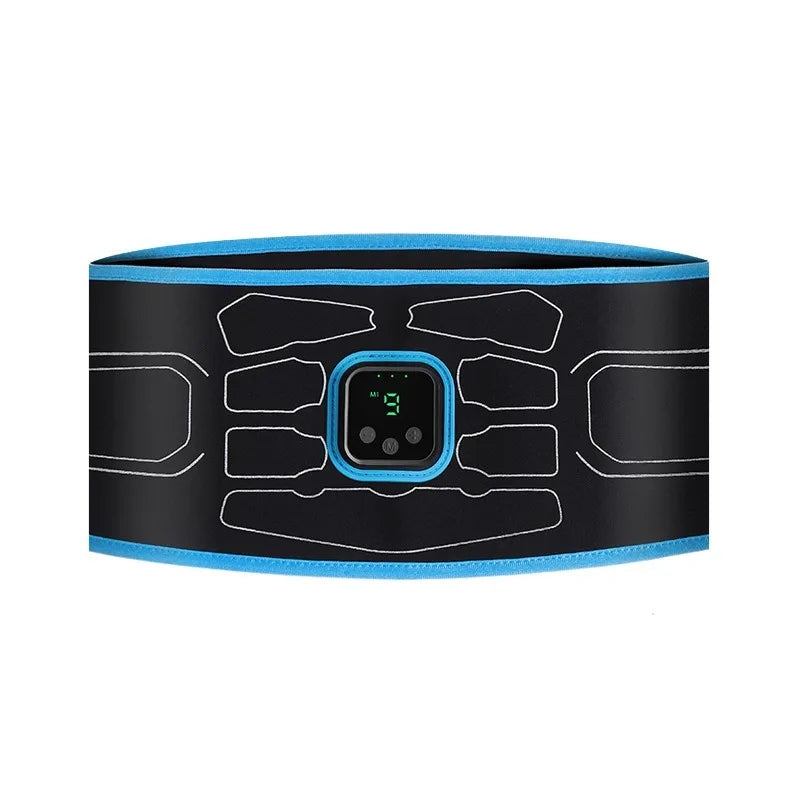 💪 Danoz AbSmart | EMS Core Trainer Belt | No Gel Required | 6 Modes | 9 Intensity Levels | USB Rechargeable | Fits 58–135cm | Home Fitness & Recovery | Blue
