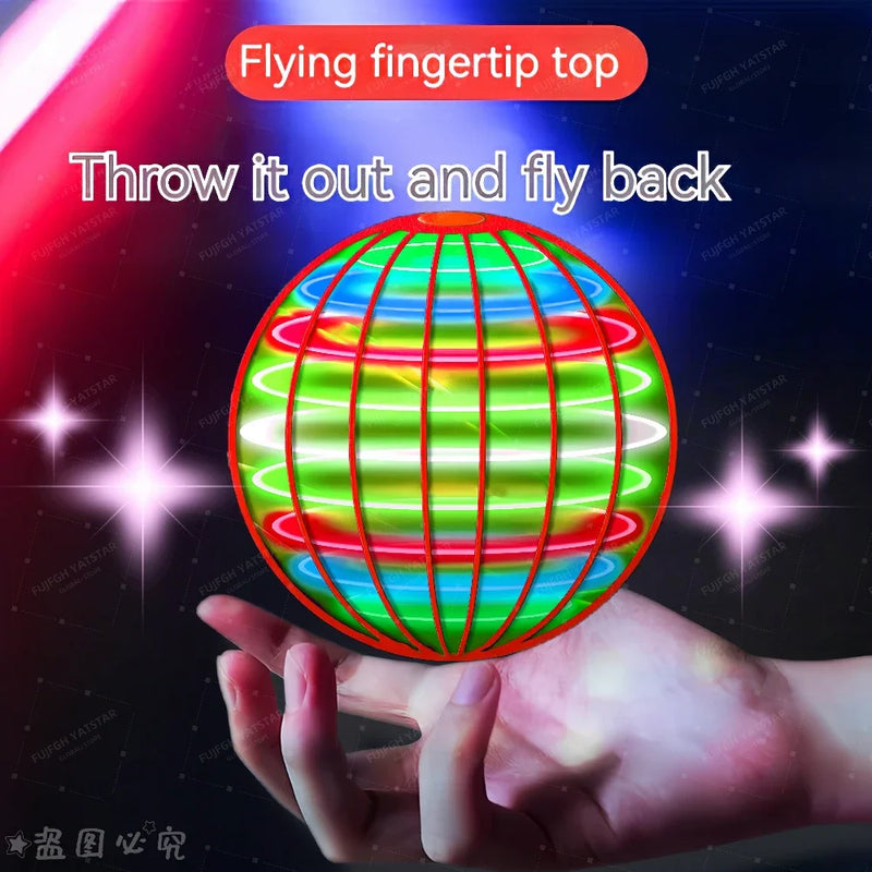 Danoz Toys - Flying Ball Boomerang Fly Orb Magic With LED Lights Drone Hover Ball Fly Nova Orb Flying Spinner Children Toys Christmas Gifts - Buy 1 Get 1 Free!