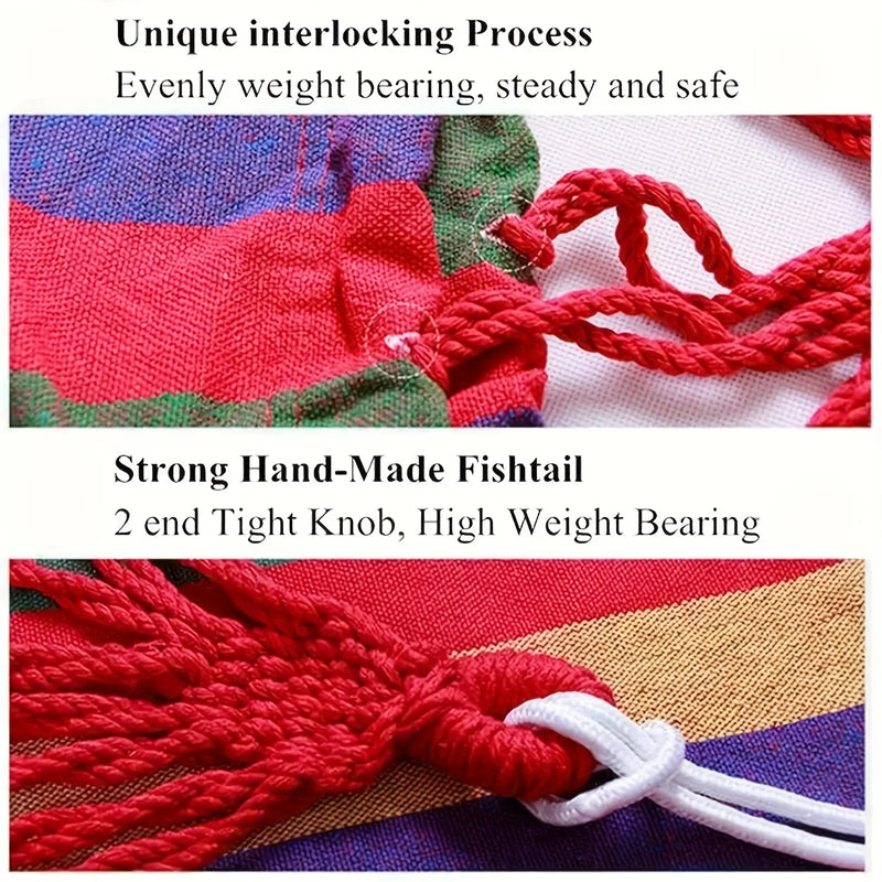 Danoz Outdoors - Canvas Hammock Chair. Whether you're lounging in the garden, patio, or at the campsite